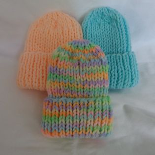 PREEMIE HAT - BABY ORANGE