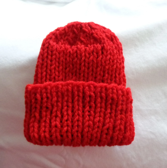 NEWBORN HAT - CHRISTMAS RED