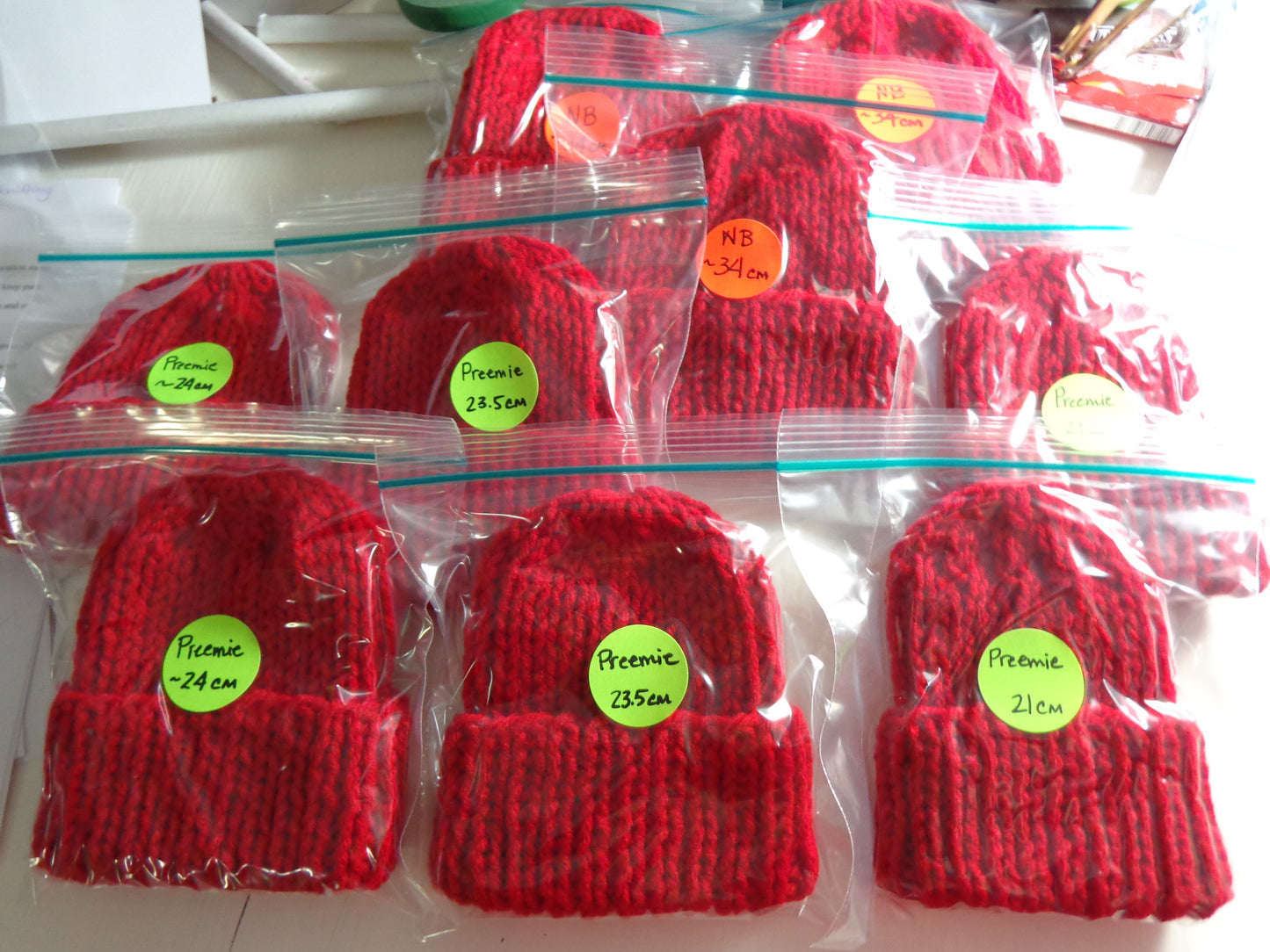 NEWBORN HAT - CHRISTMAS RED