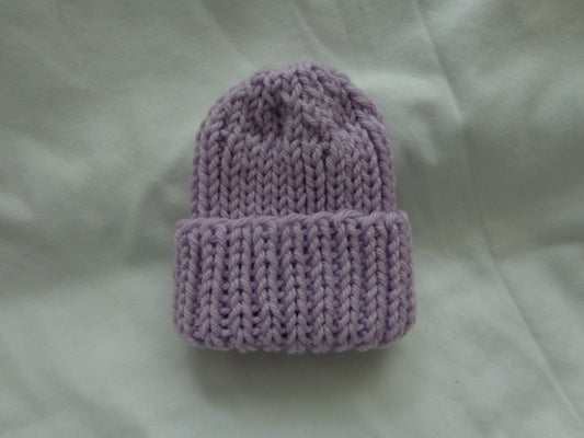 PREEMIE HAT - BABY LAVENDER