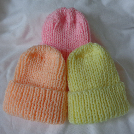 PREEMIE HAT - BABY ORANGE